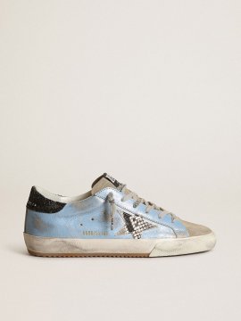 Light blue Super-Star with a gray star and glitter heel tab